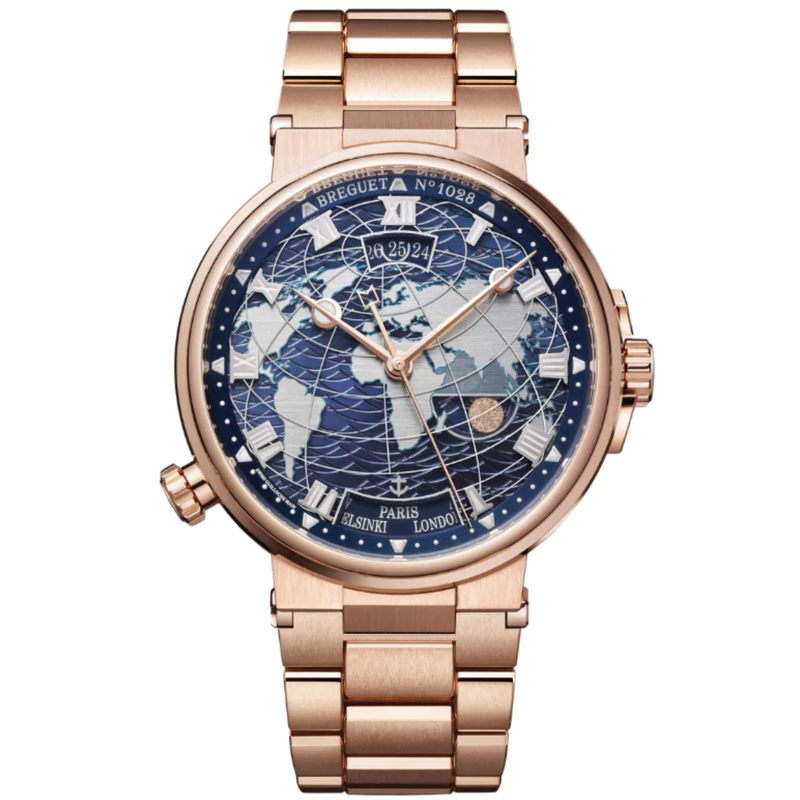 MARINE HORA MUNDI 5557 44 MM ROSE GOLD WITH BLUE DIAL - Breguet