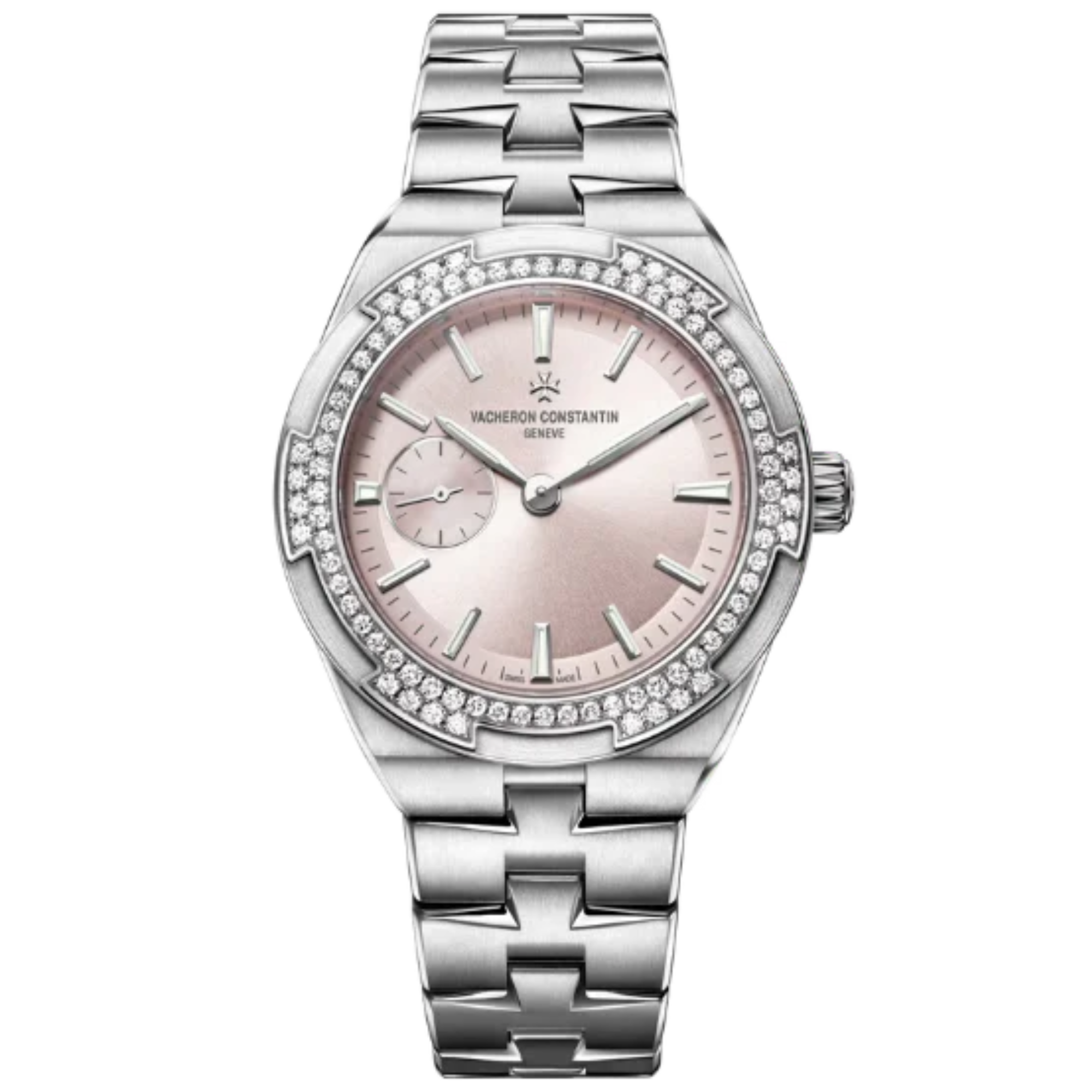 OVERSEAS SELF WINDING 37 MM STAINLESS STEEL WITH PINK BRASS DIAL - Vacheron Constantin