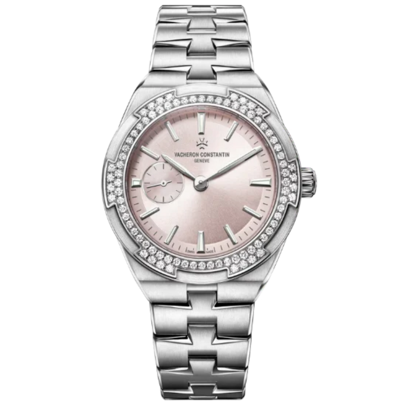 OVERSEAS SELF WINDING 37 MM STAINLESS STEEL WITH PINK BRASS DIAL - Vacheron Constantin