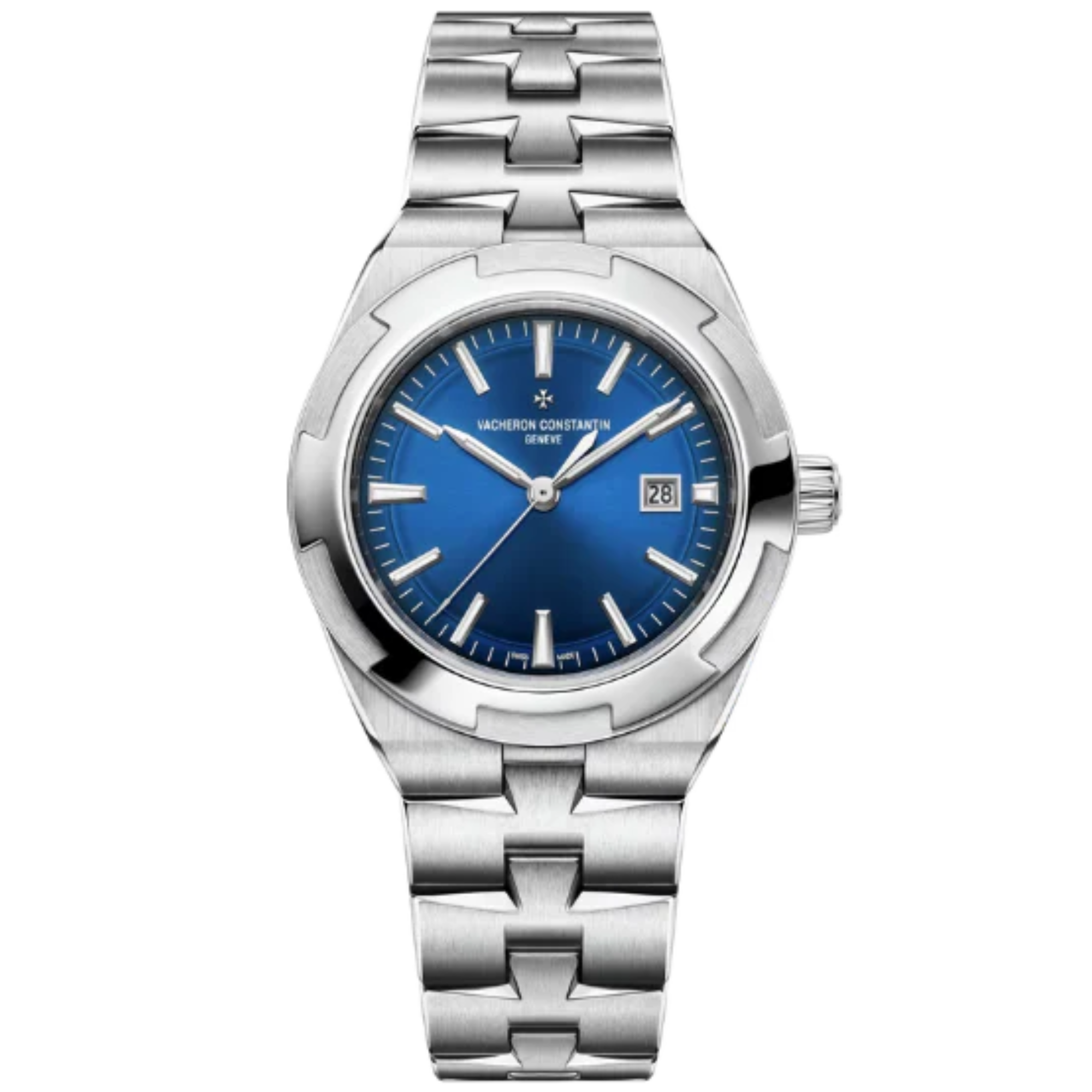OVERSEAS SELF-WINDING 34 MM STAINLESS STEEL WITH BLUE BRASS DIAL - Vacheron Constantin