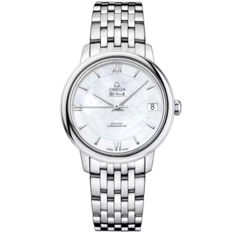 DE VILLE PRESTIGE 33 MM STAINLESS STEEL WITH MOTHER OF PEARL DIAL - Omega