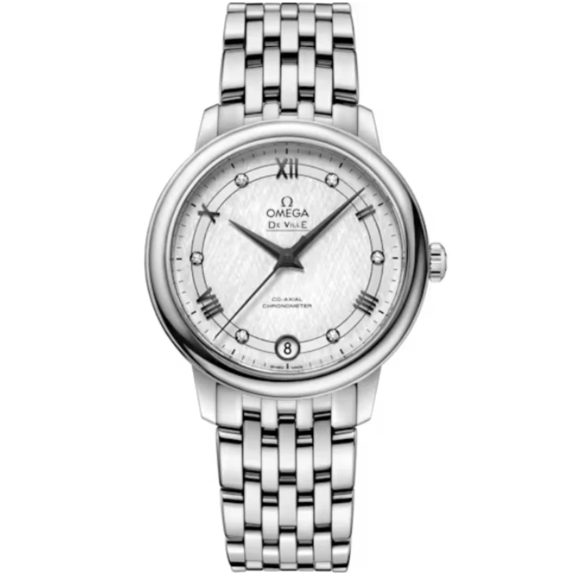 DE VILLE PRESTIGE 33 MM STAINLESS STEEL WITH SILVER DIAL - Omega