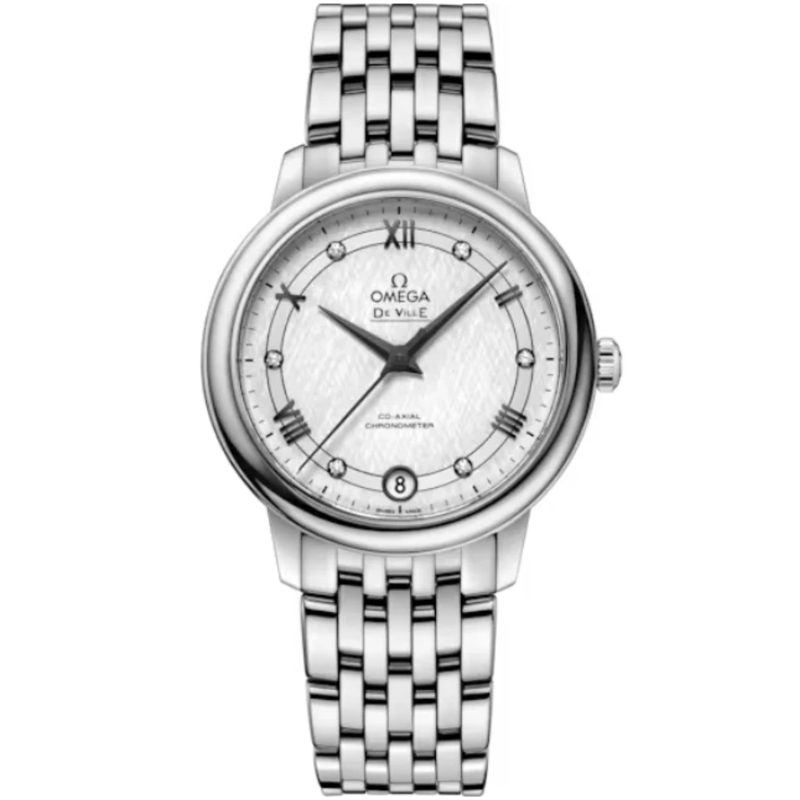 DE VILLE PRESTIGE 33 MM STAINLESS STEEL WITH SILVER DIAL - Omega