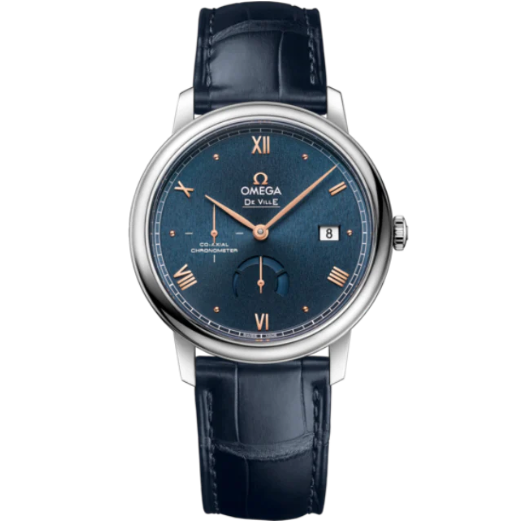 DE VILLE PRESTIGE 39 MM STAINLESS STEEL WITH BLUE DIAL - Omega