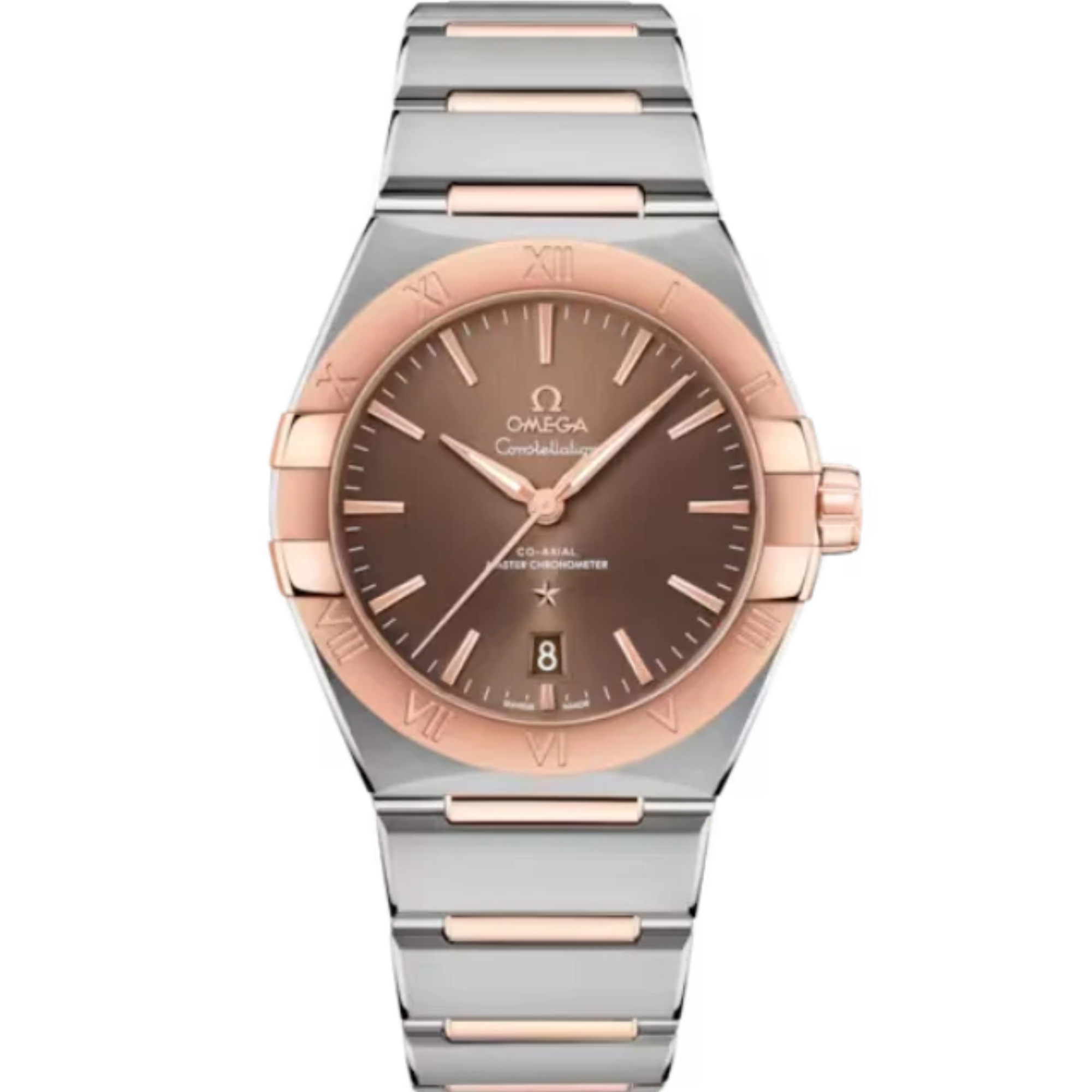 CONSTELLATION 39 MM STAINLESS STEEL - SEDNA™ GOLD WITH BROWN DIAL - Omega