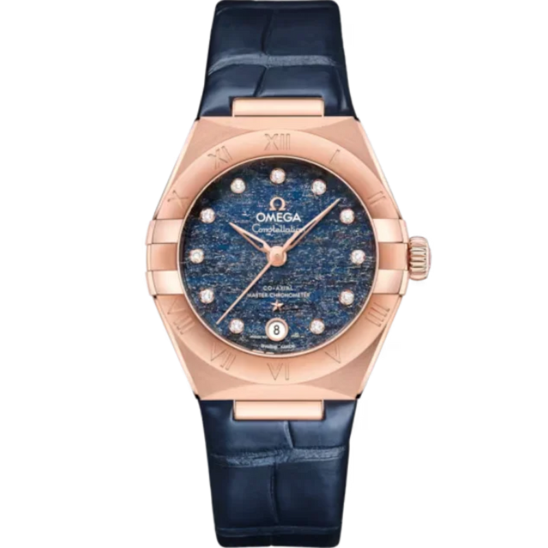CONSTELLATION 29 MM SEDNA™ GOLD WITH BLUE DIAL - Omega