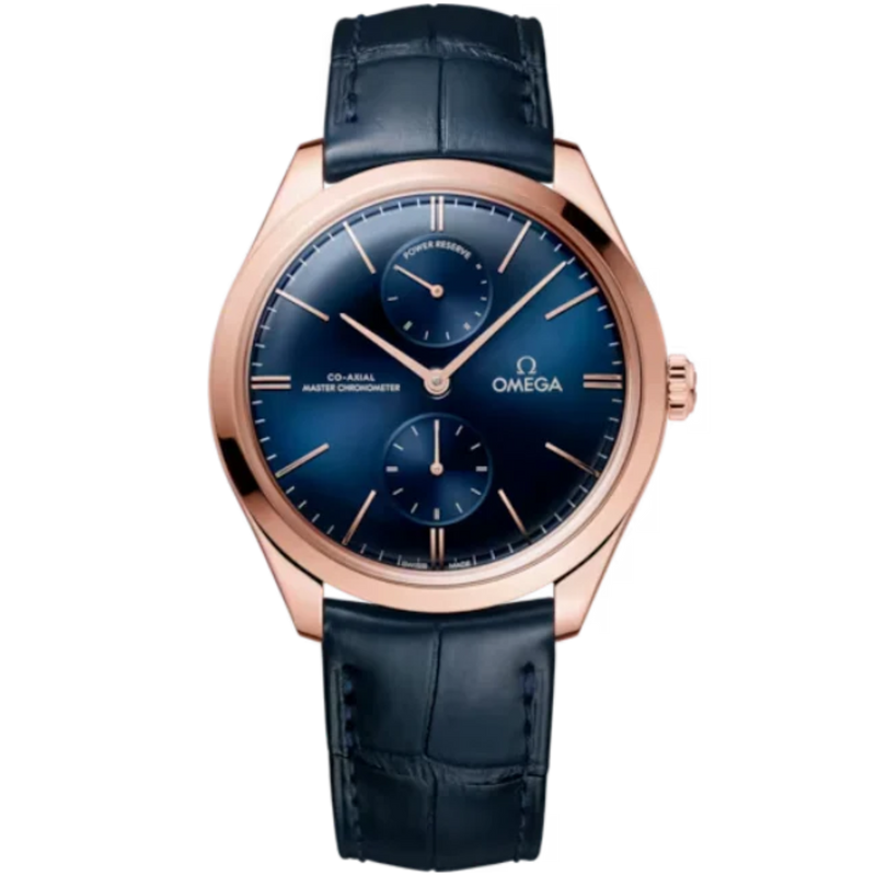 DE VILLE TRÉSOR 40 MM SEDNA™ GOLD WITH BLUE DIAL - Omega