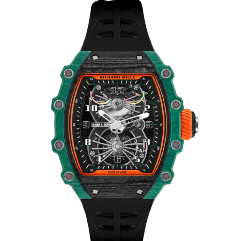 RM 21-02 Manual Winding Tourbillon Aerodyne Limited Edition Automatic Rubber Carbon Case - Richard Mille