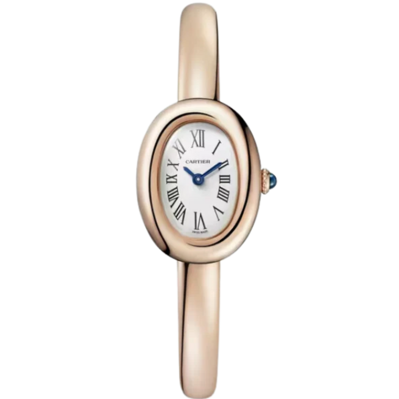 BAIGNOIRE DE CARTIER 25 MM 18K ROSE GOLD WITH SILVER DIAL SIZE 15 - Cartier