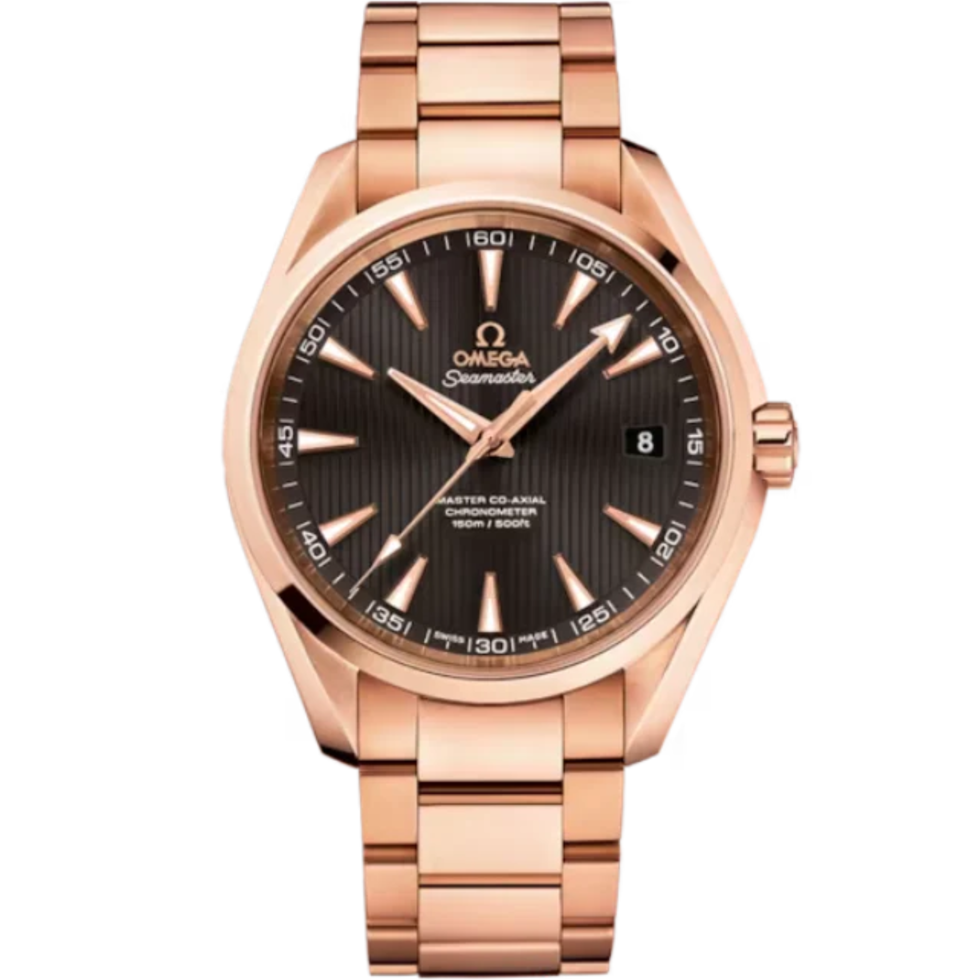 SEAMASTER AQUA TERRA 150M 41 MM RED GOLD WITH GREY DIAL - Omega