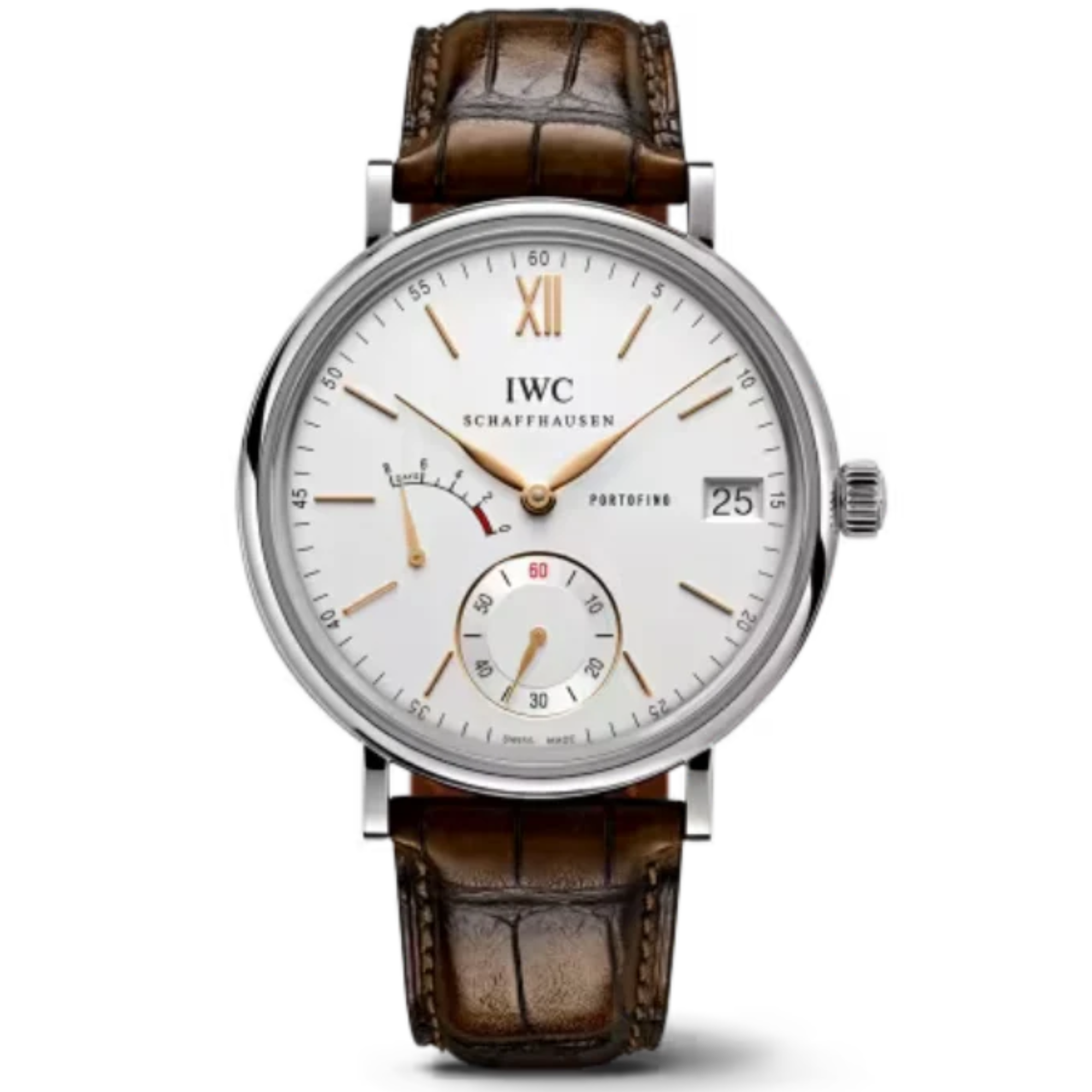 PORTOFINO HAND-WOUND EIGHT DAYS 45 MM STAINLESS STEEL WITH SILVER DIAL - IWC