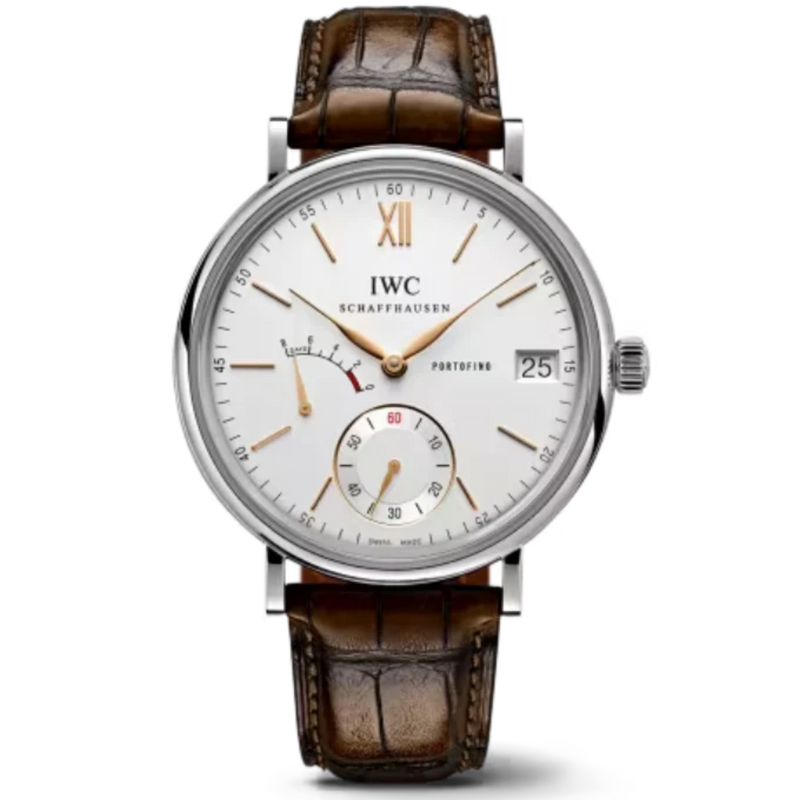PORTOFINO HAND-WOUND EIGHT DAYS 45 MM STAINLESS STEEL WITH SILVER DIAL - IWC