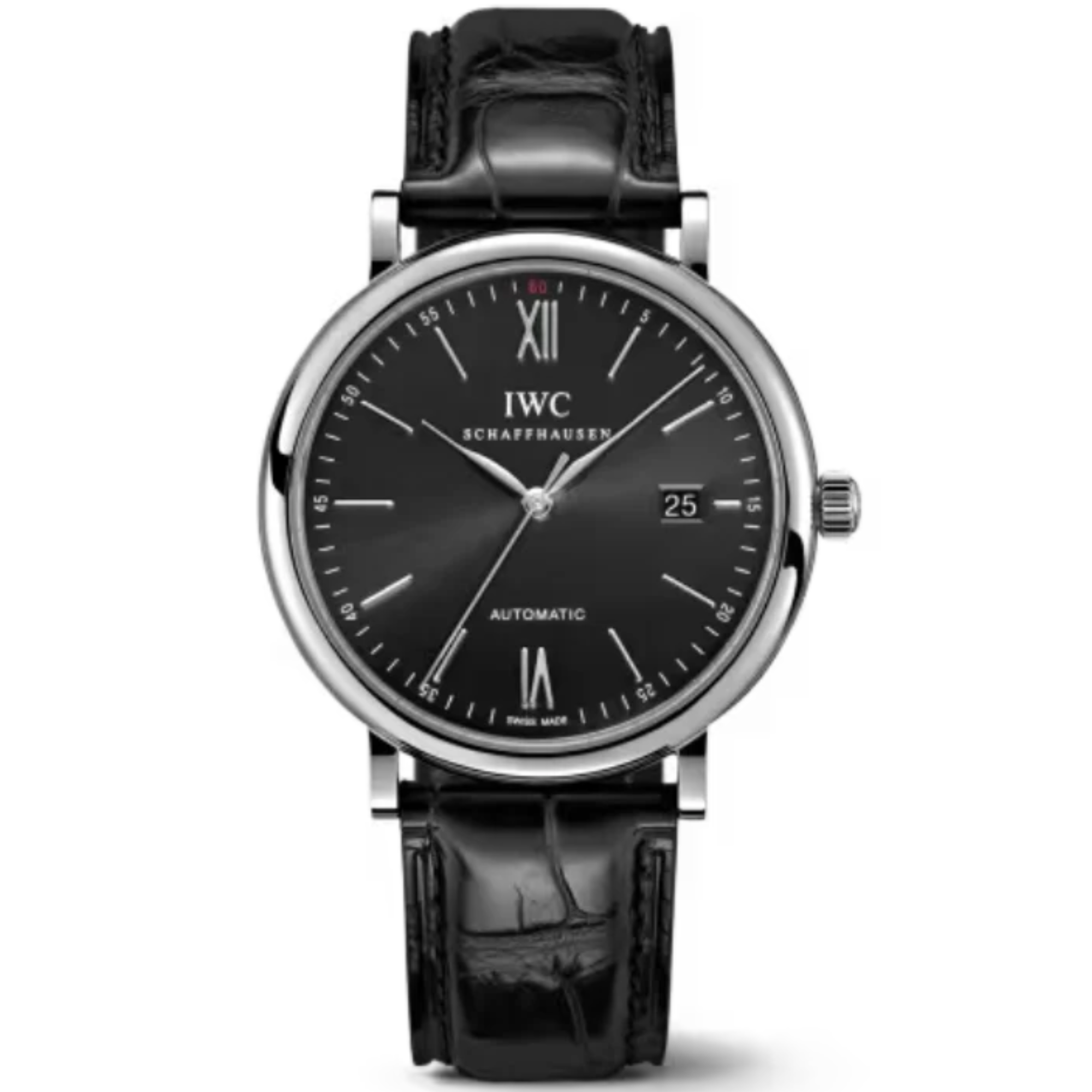 PORTOFINO AUTOMATIC 40 MM STAINLESS STEEL WITH BLACK DIAL - IWC