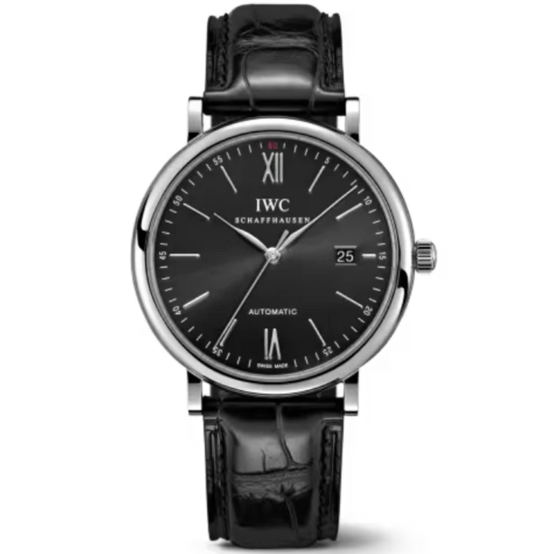 PORTOFINO AUTOMATIC 40 MM STAINLESS STEEL WITH BLACK DIAL - IWC