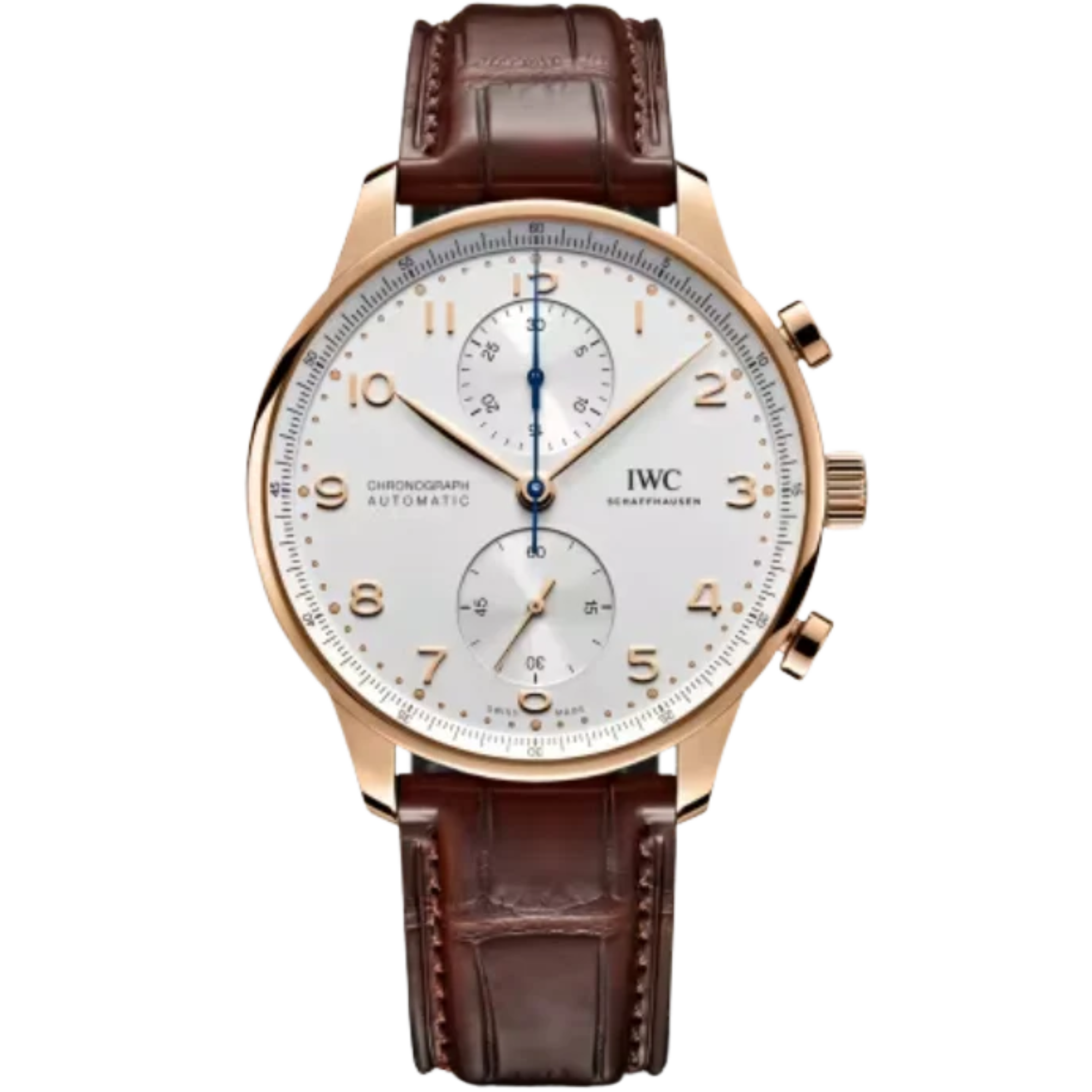 PORTUGIESER CHRONOGRAPH 41 MM GOLD WITH WHITE DIAL - IWC