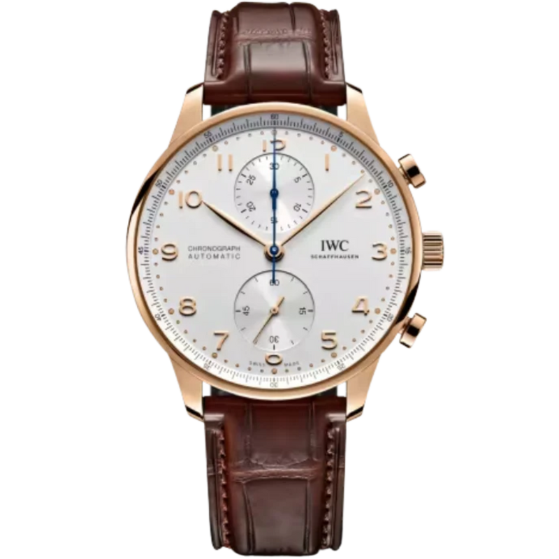 PORTUGIESER CHRONOGRAPH 41 MM GOLD WITH WHITE DIAL - IWC