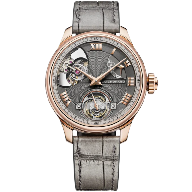 L.U.C FULL STRIKE TOURBILLON LIMITED EDITION 42 MM ETHICAL ROSE GOLD WITH GREY DIAL - Chopard