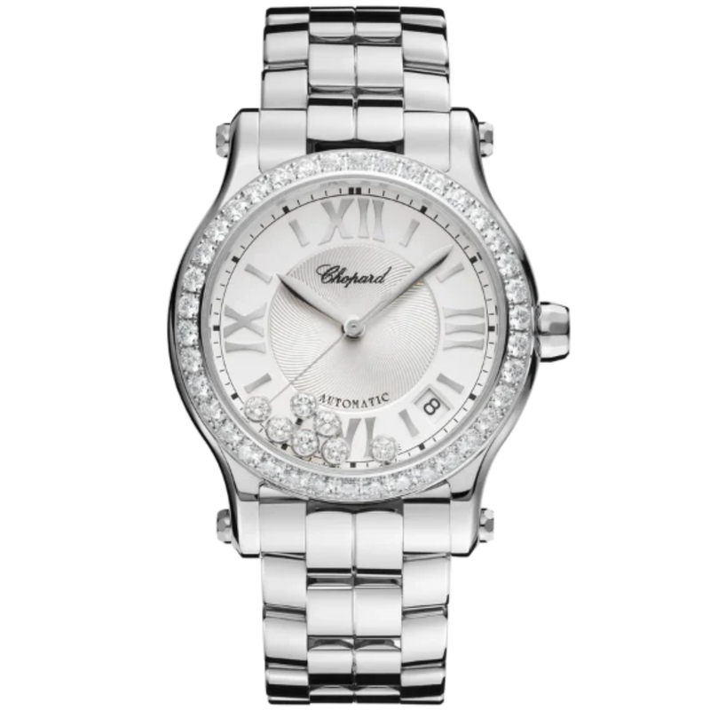 HAPPY SPORT 36 MM LUCENT STEEL™ WITH SILVER DIAL - Chopard