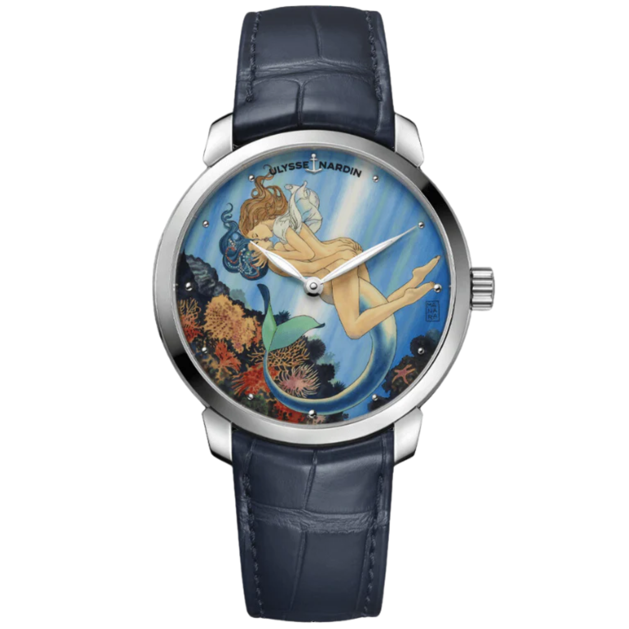 CLASSICO MANARA MANUFACTURE 40 MM STAINLESS STEEL WITH BLUE DIAL - Ulysse Nardin