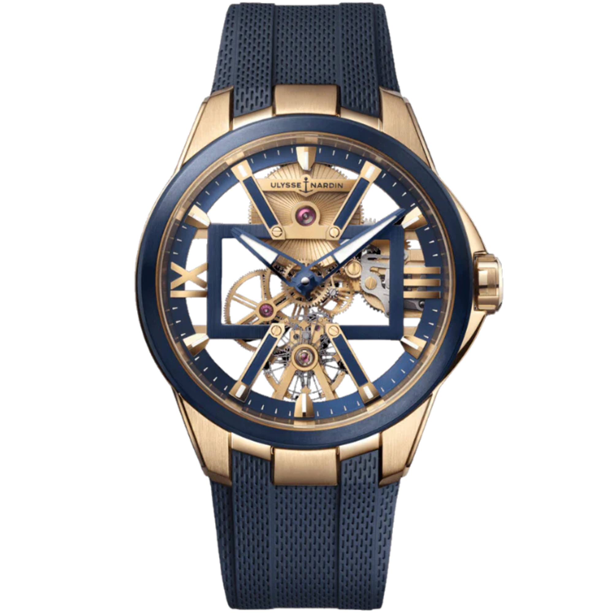BLAST SKELETON X 42 MM ROSE GOLD WITH OPENWORKED DIAL - Ulysse Nardin