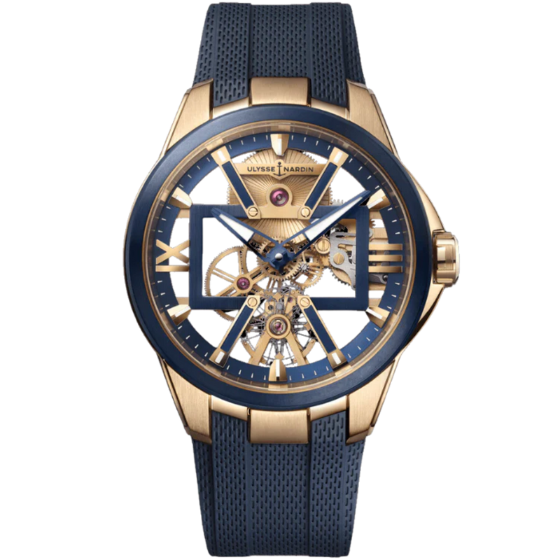 BLAST SKELETON X 42 MM ROSE GOLD WITH OPENWORKED DIAL - Ulysse Nardin