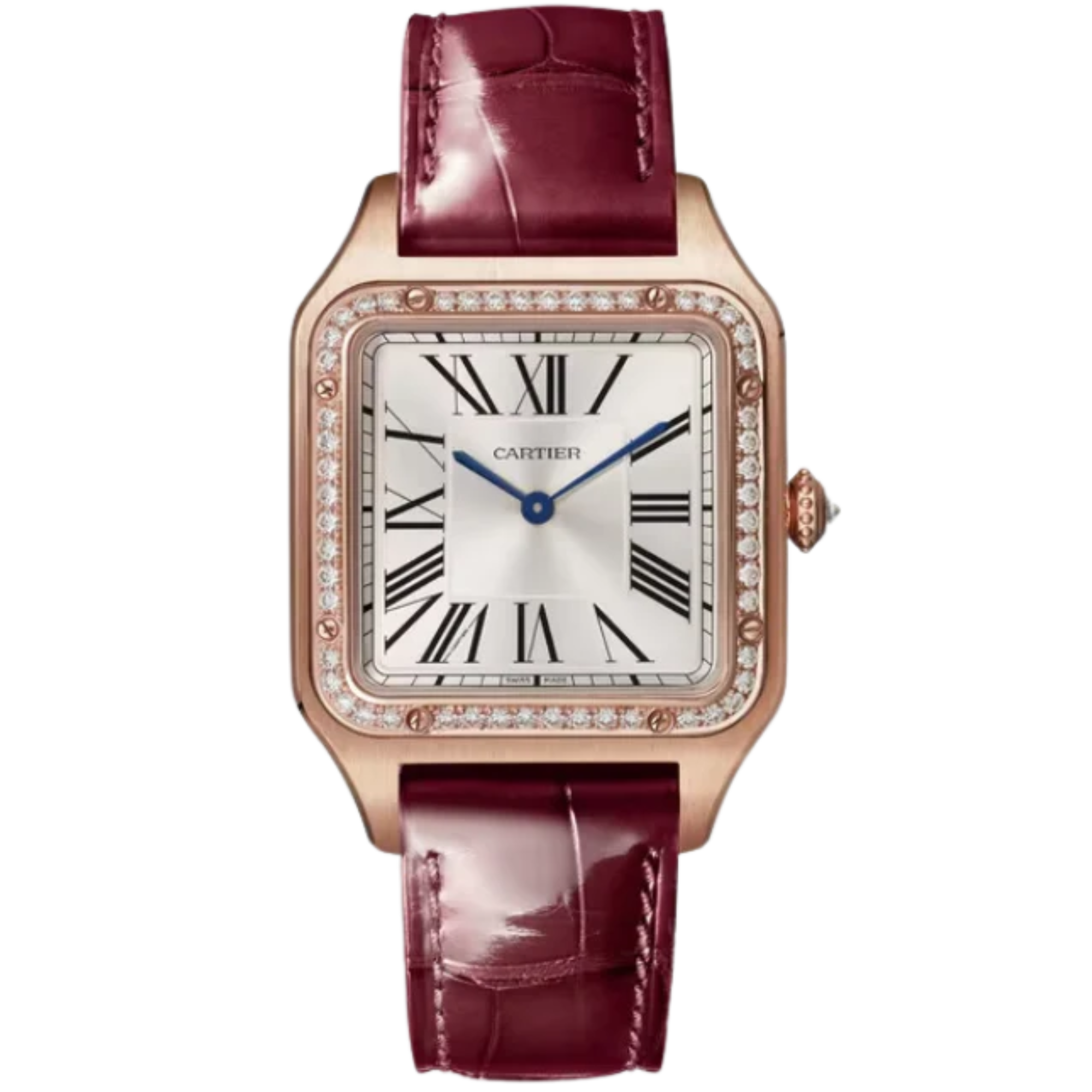 SANTOS 45 MM DUMONT SILVER 18K ROSE GOLD - Cartier