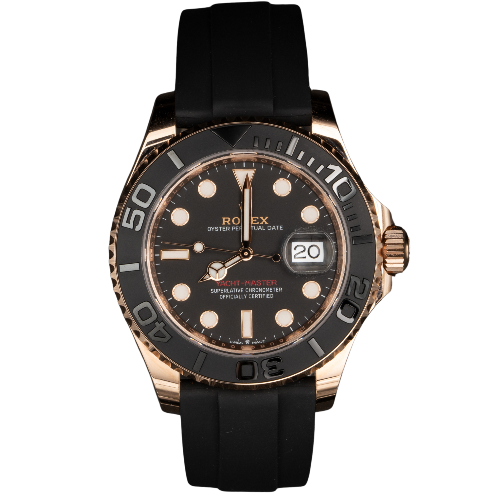 Rolex Yachtmaster Ref. 126655 Rose Gold Black Dial - Rolex