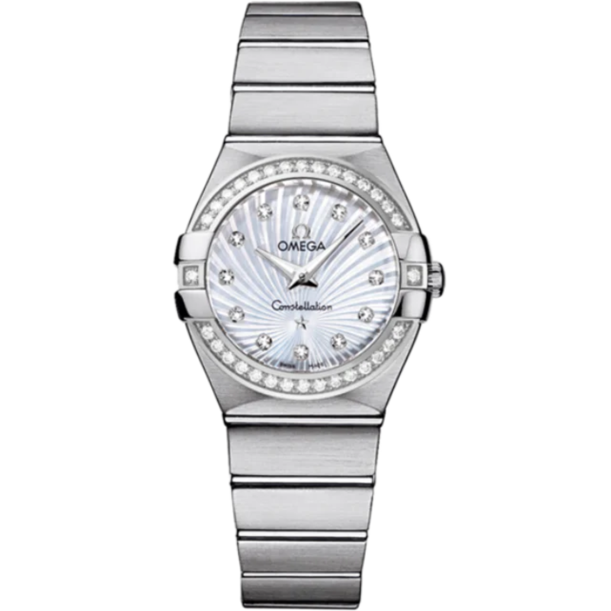 CONSTELLATION 27 MM STAINLESS STEEL WITH MOTHER OF PEARL DIAL - Omega