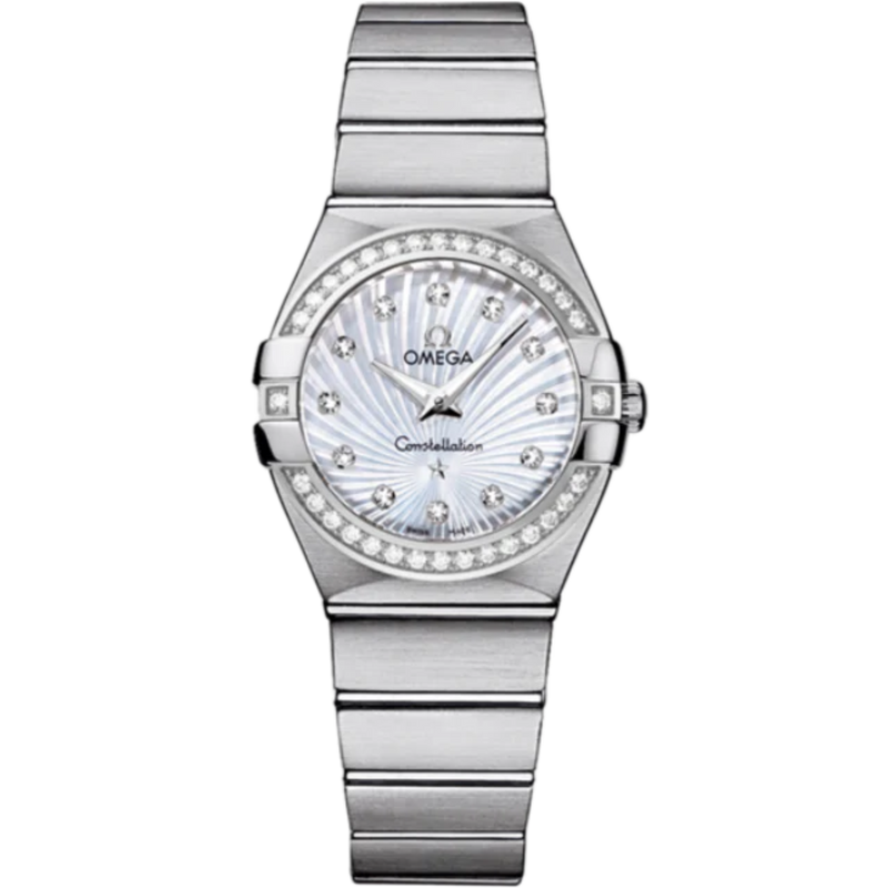 CONSTELLATION 27 MM STAINLESS STEEL WITH MOTHER OF PEARL DIAL - Omega
