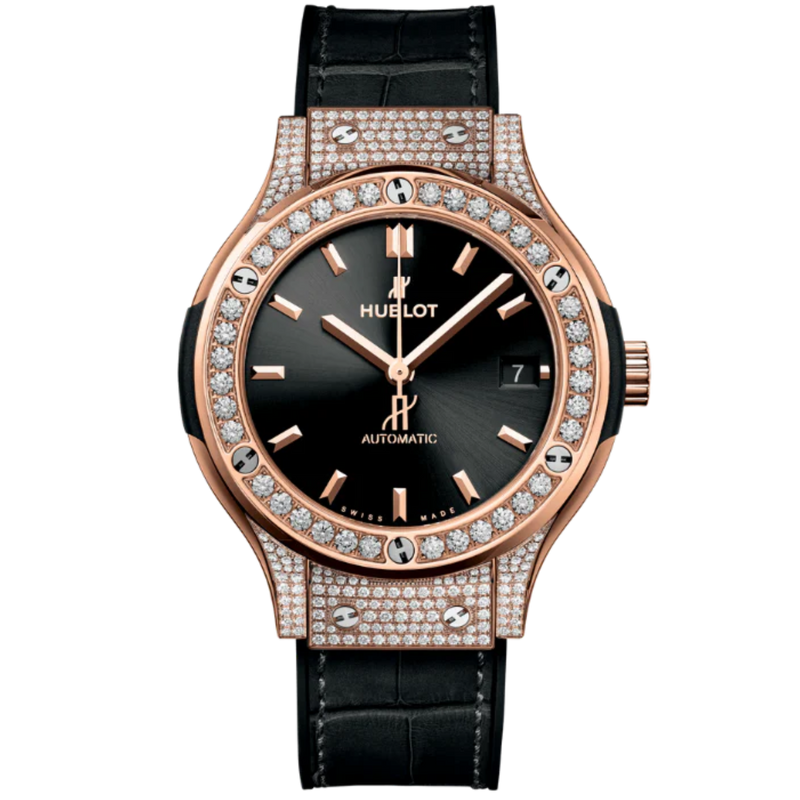 CLASSIC FUSION 3-HANDS 33MM KING GOLD PAVÉ - Hublot