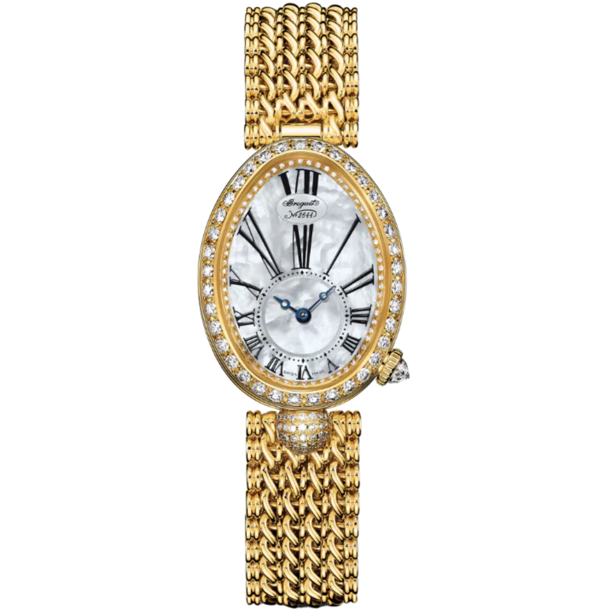 REINE DE NAPLES 8928 33 MM YELLOW GOLD WITH MOTHER OF PEARL DIAL - Breguet