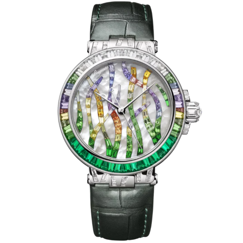 MARINE HAUTE JOAILLERIE 9509 POSEIDONIA 36 MM WHITE GOLD WITH MOTHER OF PEARL DIAL - Breguet