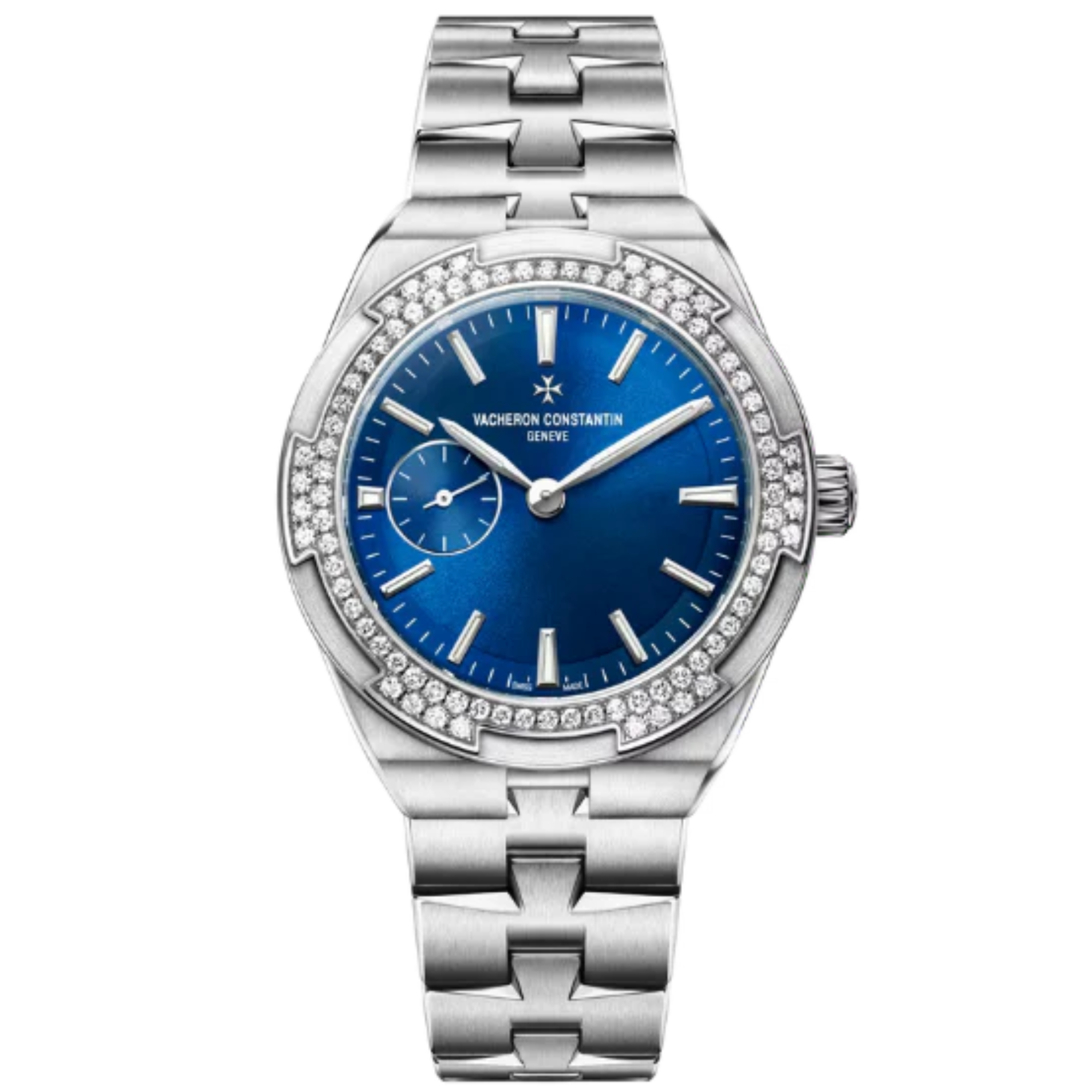 OVERSEAS SELF WINDING 37 MM STAINLESS STEEL WITH BLUE BRASS DIAL - Vacheron Constantin