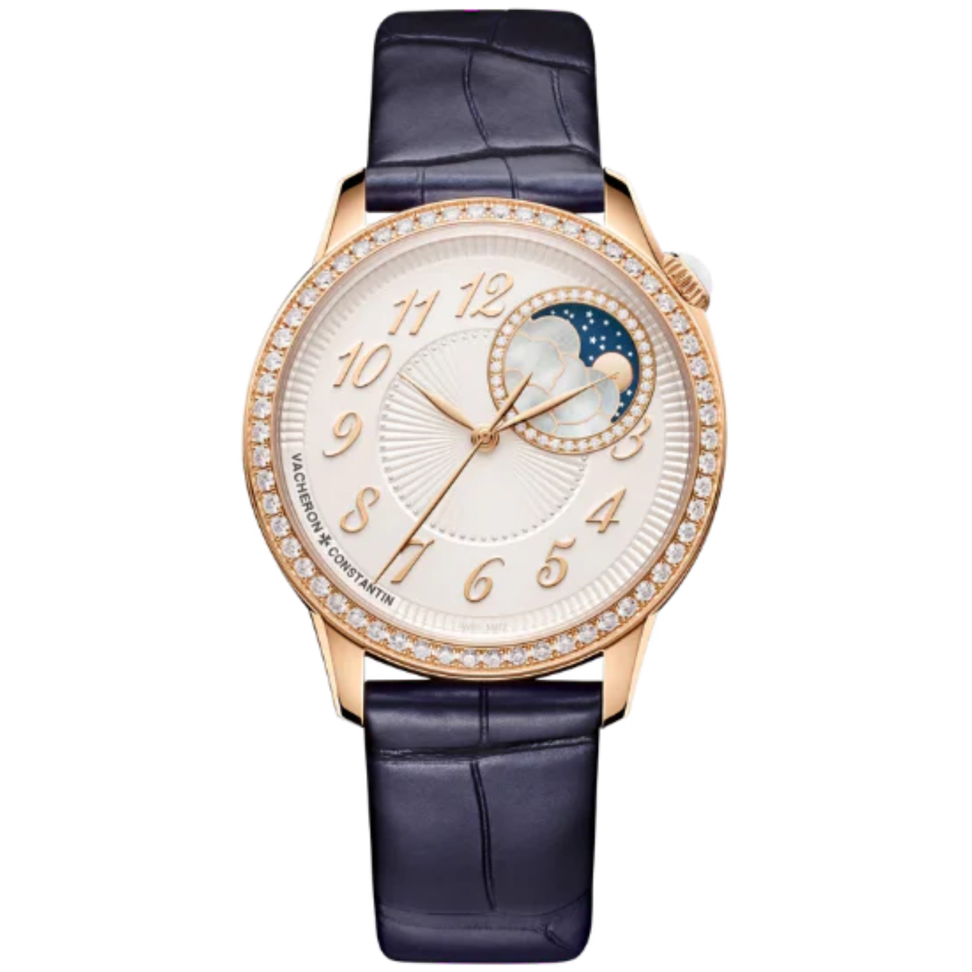 EGERIE MOON PHASE 37 MM PINK GOLD WITH BRASS DIAL - Vacheron Constantin