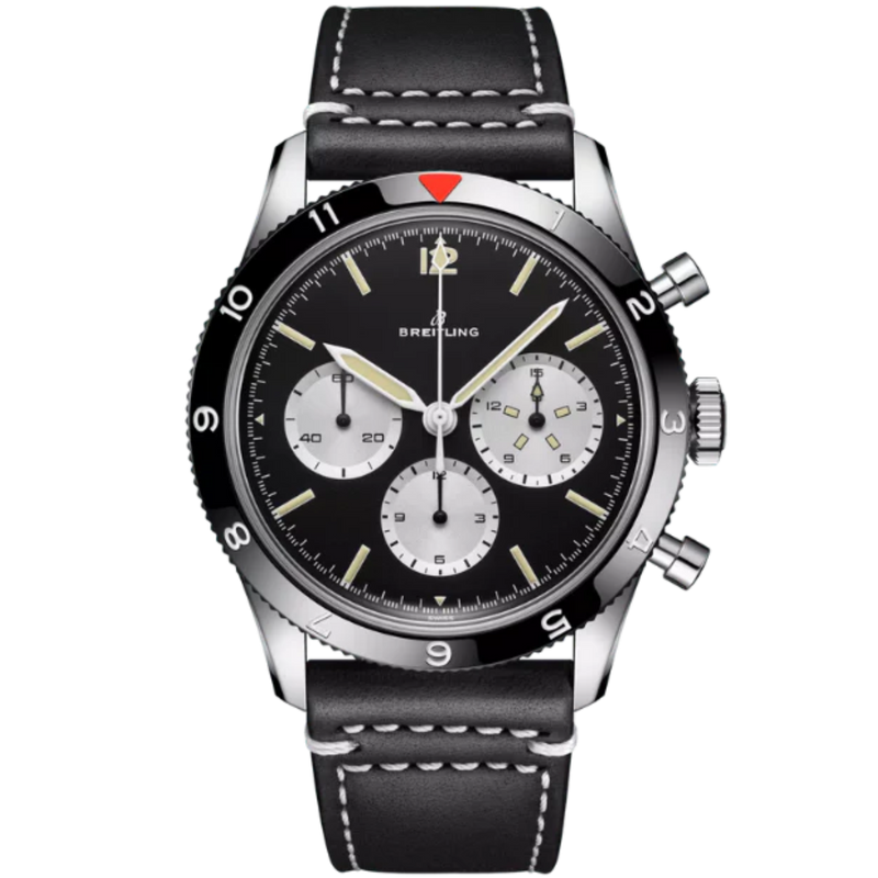 AVI REF. 765 1964 RE-EDITION 41 MM STAINLESS STEEL WITH BLACK DIAL - Breitling
