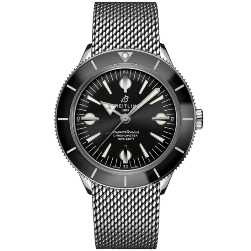 SUPEROCEAN HERITAGE '57 42 MM STAINLESS STEEL WITH BLACK DIAL - Breitling