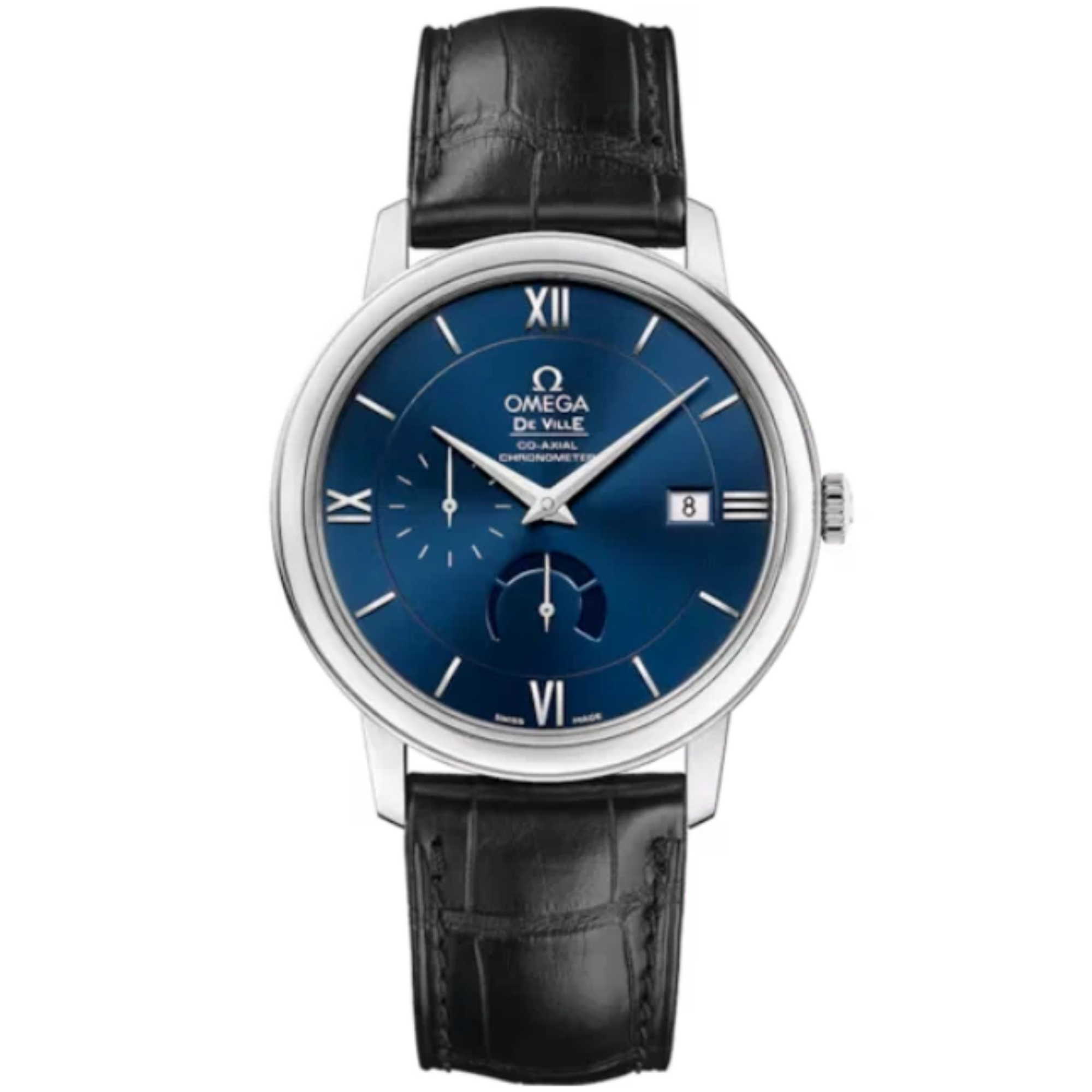 DE VILLE PRESTIGE 39 MM STAINLESS STEEL WITH BLUE DIAL - Omega