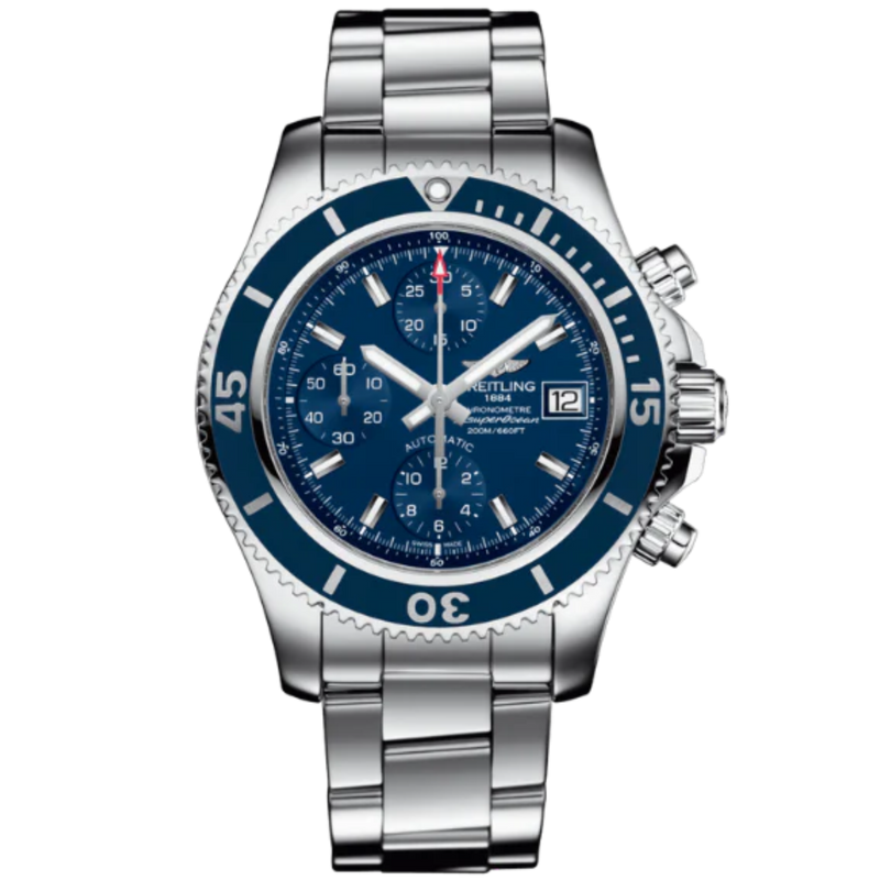 SUPEROCEAN CHRONOGRAPH 42 STAINLESS STEEL WITH BLUE DIAL - Breitling