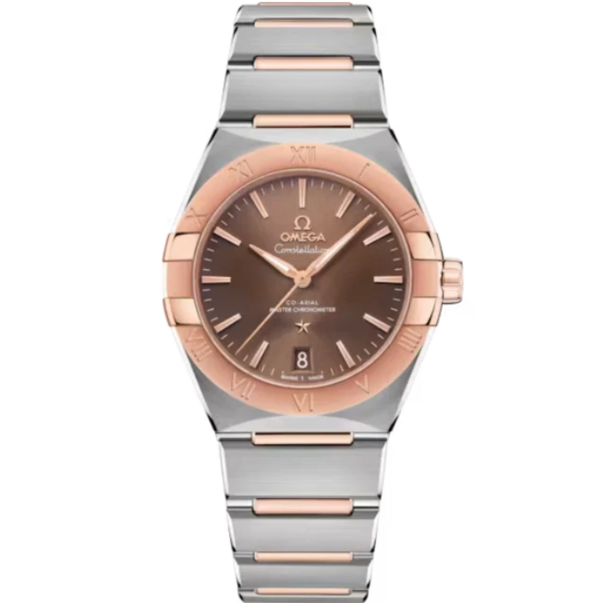 CONSTELLATION 36 MM STAINLESS STEEL - SEDNA™ GOLD WITH BROWN DIAL - Omega
