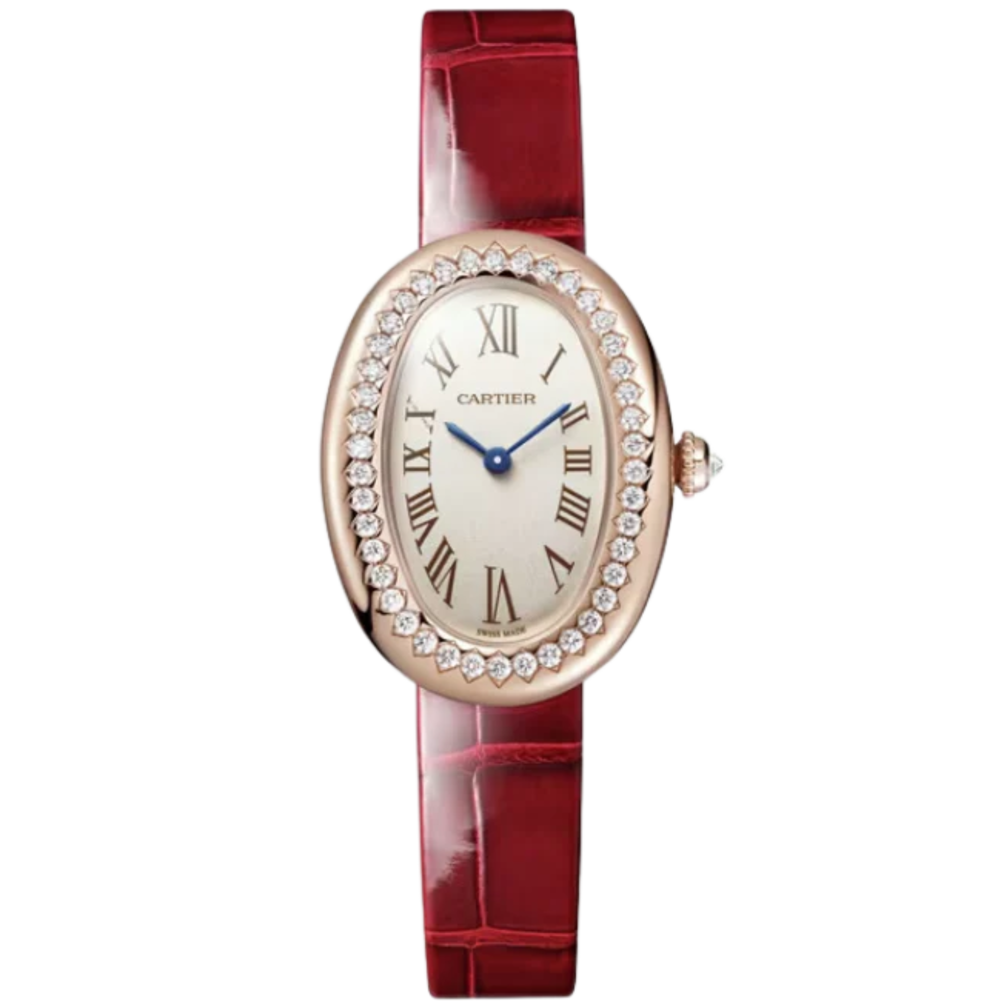 BAIGNOIRE DE CARTIER 31 MM 18K ROSE GOLD WITH SILVER DIAL - Cartier