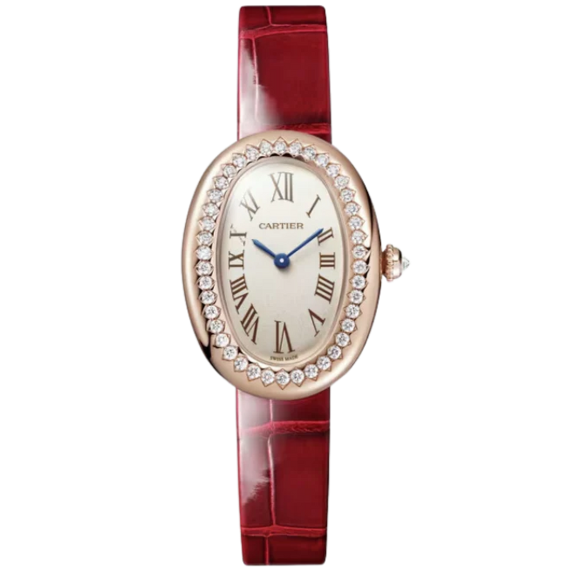 BAIGNOIRE DE CARTIER 31 MM 18K ROSE GOLD WITH SILVER DIAL - Cartier