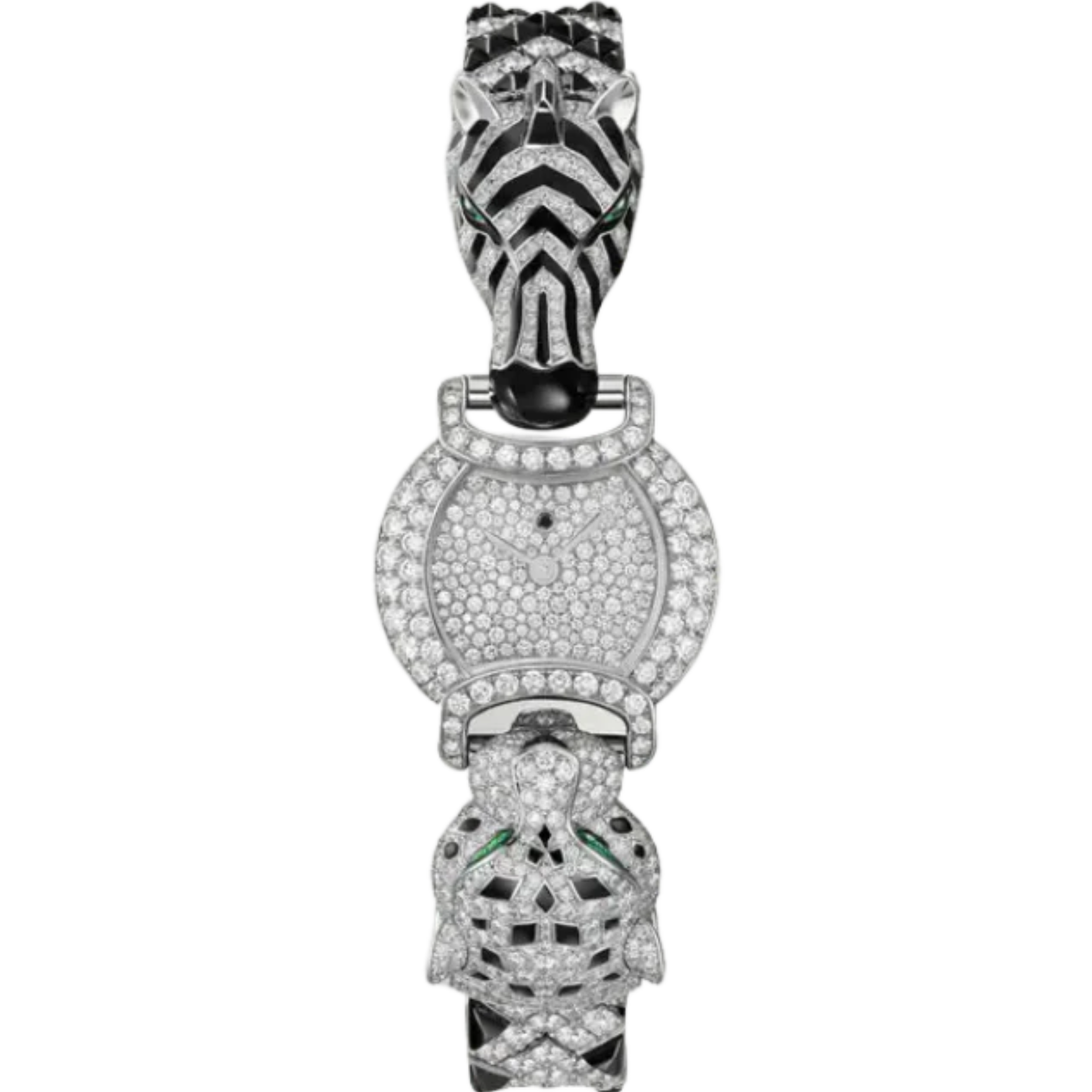 INDOMPTABLES DE CARTIER ZEBRA MOTIF 22 MM RHODIUMIZED 18K WHITE GOLD WITH WHITE GOLD DIAL - Cartier