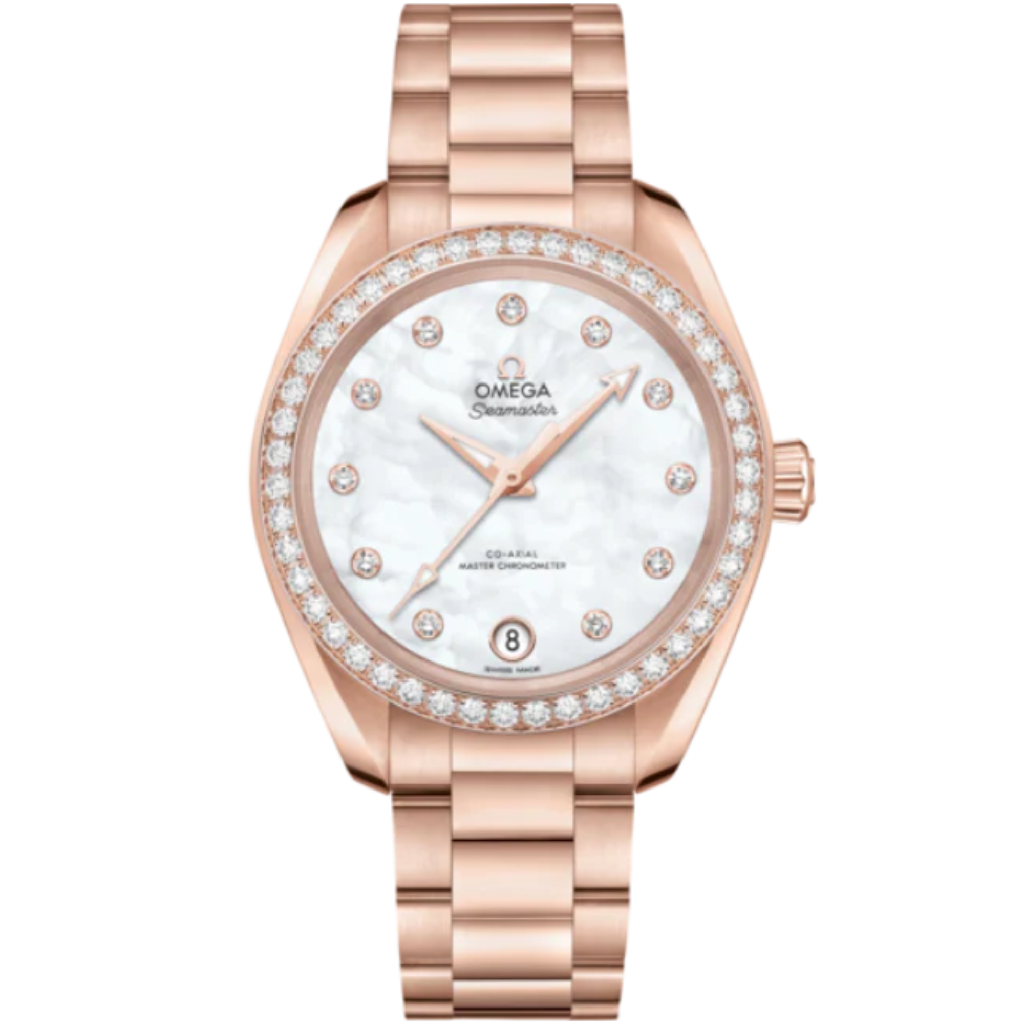 SEAMASTER AQUA TERRA 150M 34 MM SEDNA™ GOLD WITH MOTHER OF PEARL DIAL - Omega