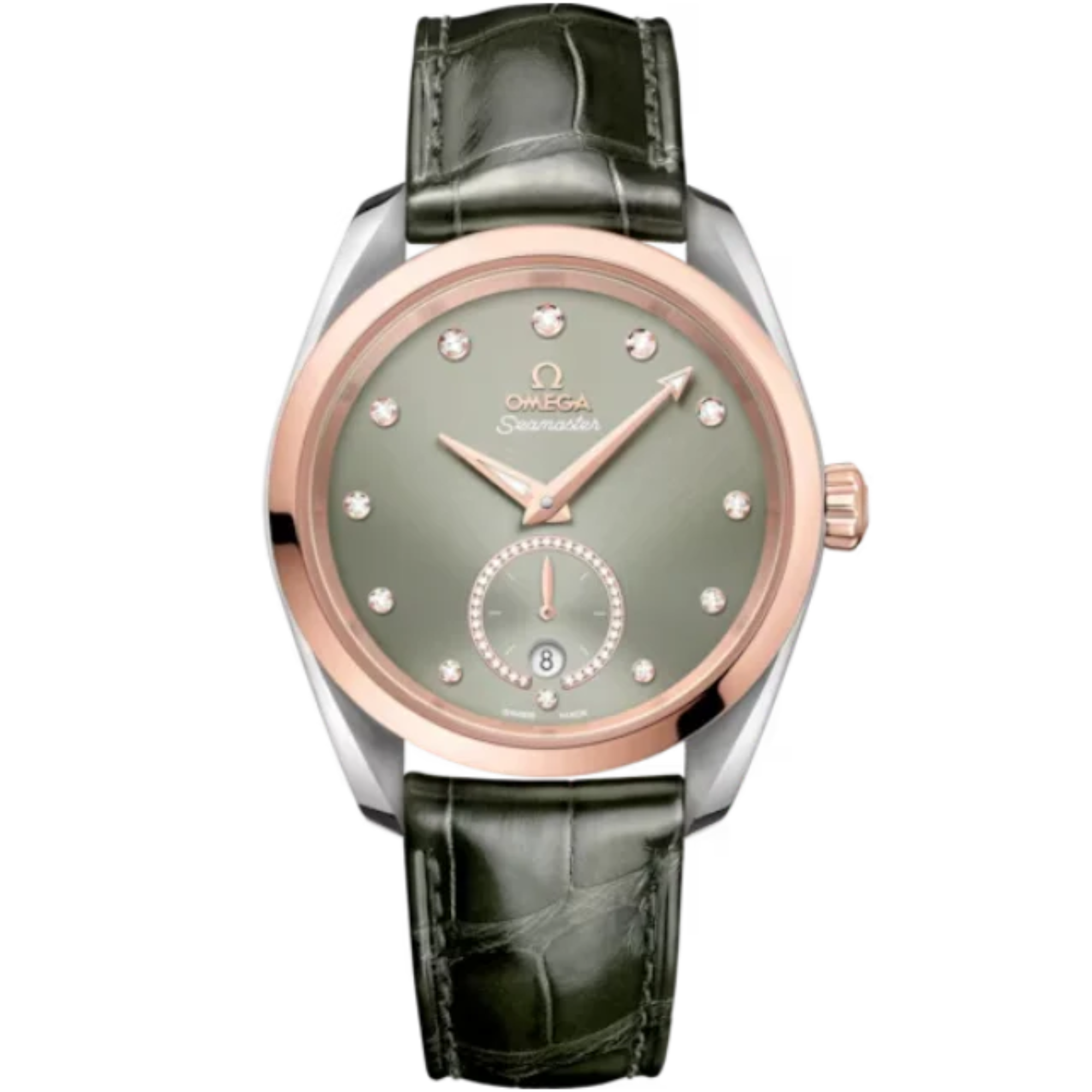 SEAMASTER AQUA TERRA 150M 38 MM STAINLESS STEEL - SEDNA™ GOLD WITH GREEN DIAL - Omega