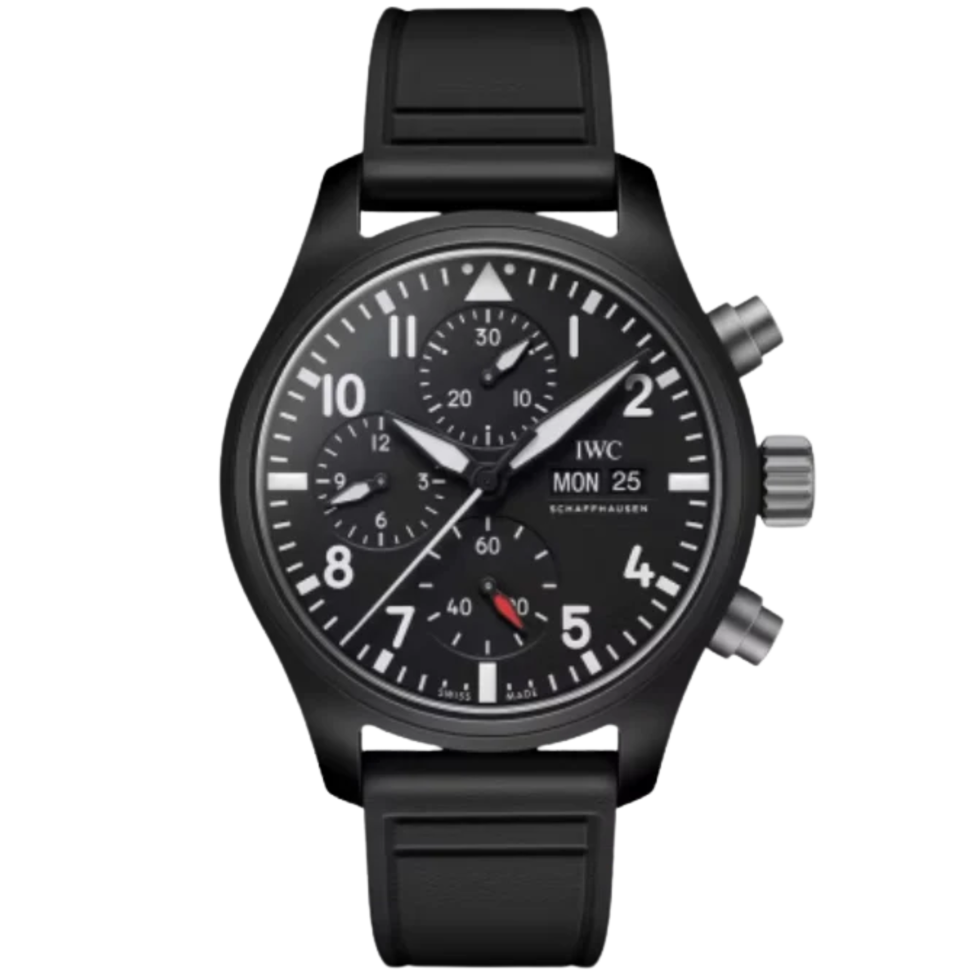 PILOT'S WATCH CHRONOGRAPH TOP GUN 42 MM CERAMIC WITH BLACK DIAL - IWC