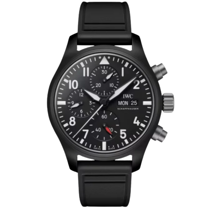 PILOT'S WATCH CHRONOGRAPH TOP GUN 42 MM CERAMIC WITH BLACK DIAL - IWC