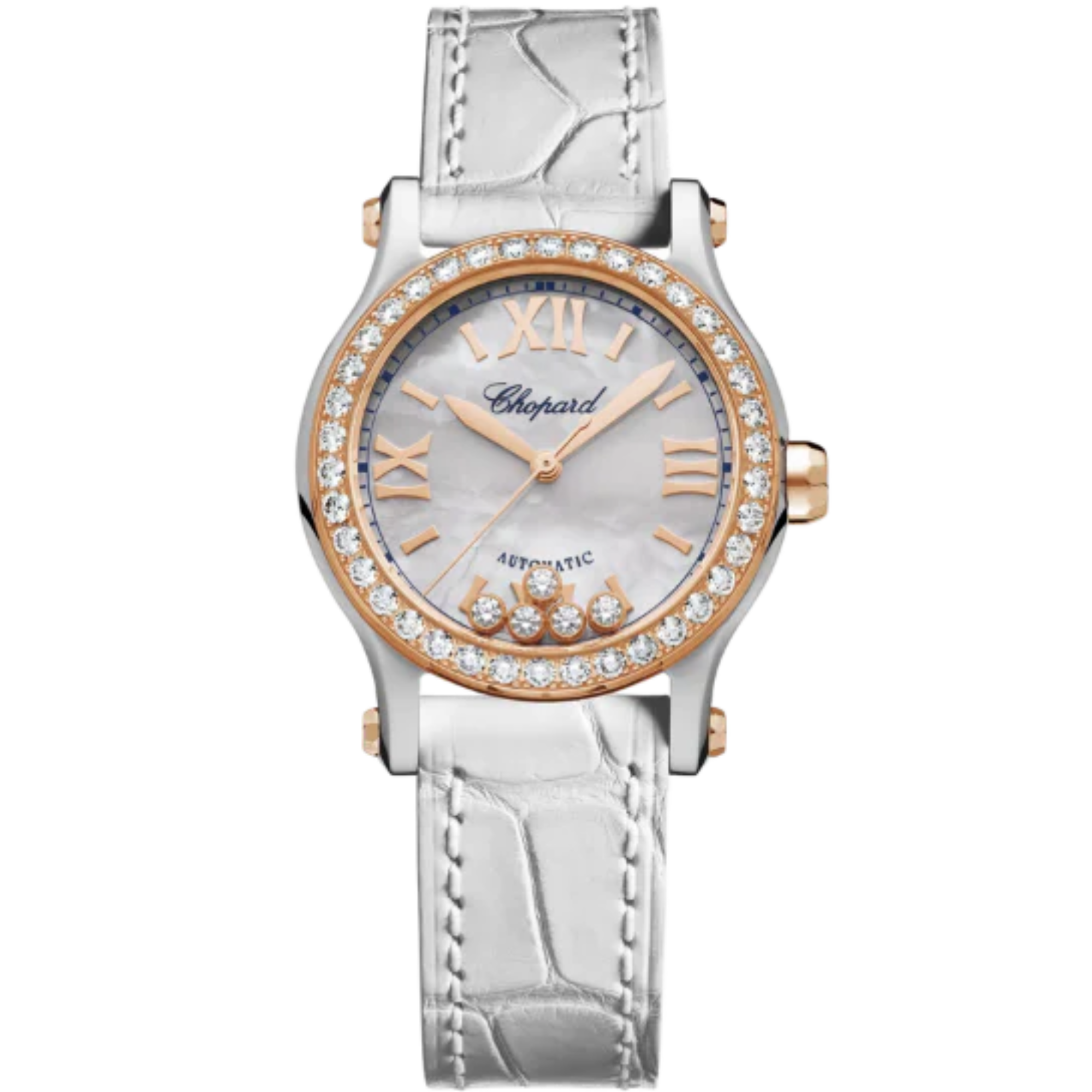 HAPPY SPORT 30 MM ETHICAL ROSE GOLD - LUCENT STEEL™ WITH MOTHER OF PEARL DIAL - Chopard
