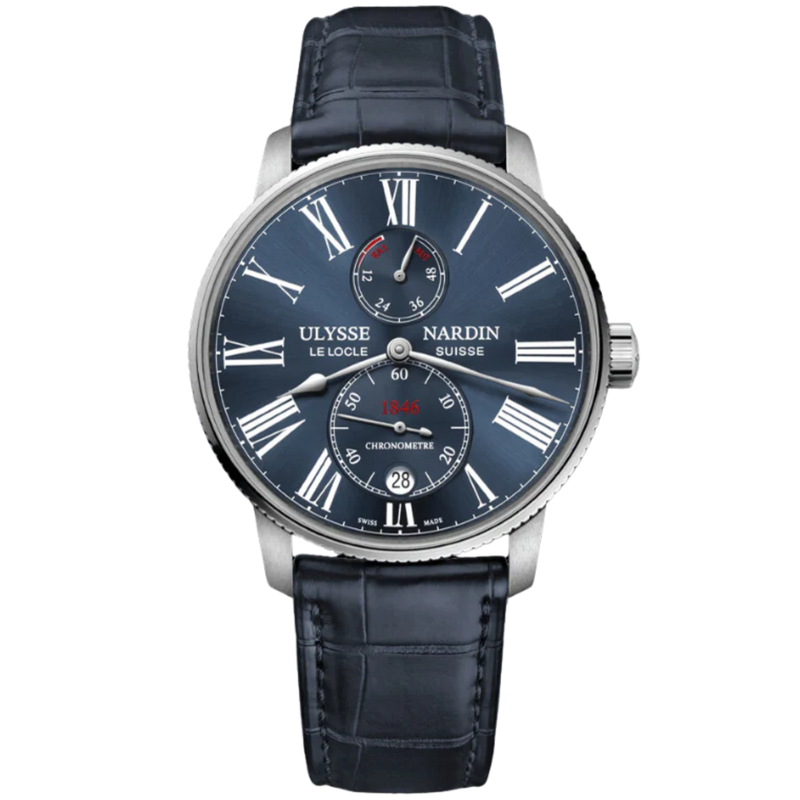 MARINE TORPILLEUR 42 MM STAINLESS STEEL WITH BLUE DIAL - Ulysse Nardin