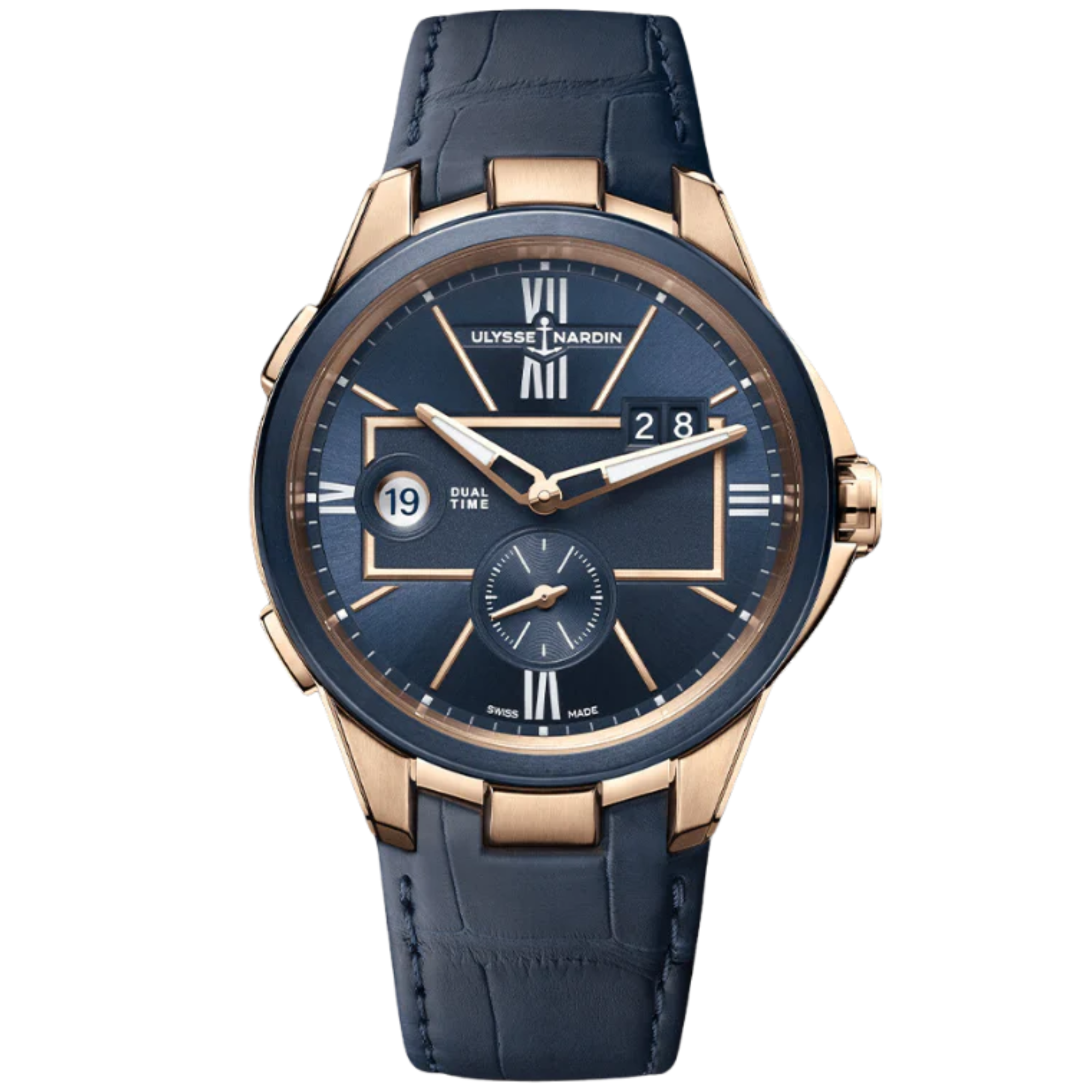 BLAST DUAL TIME 42 MM ROSE GOLD WITH BLUE DIAL - Ulysse Nardin