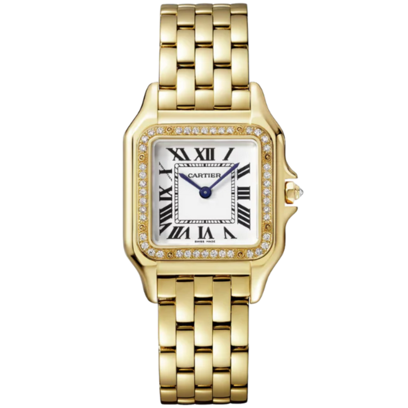 PANTHERE DE CARTIER 36 MM YELLOW GOLD WITH SILVER DIAL - Cartier